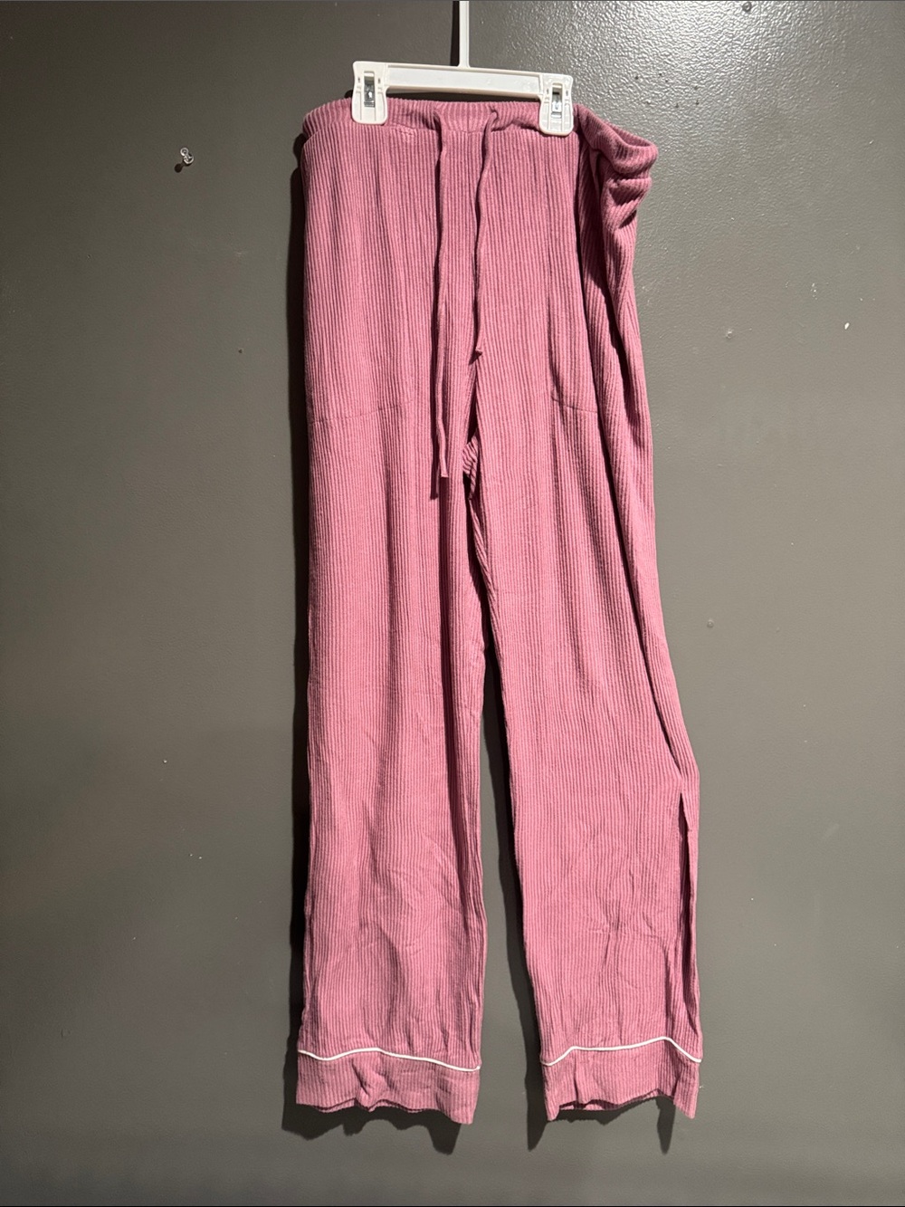 Auden Ribbed Drawstring Maxi Skirt in Dusty Rose